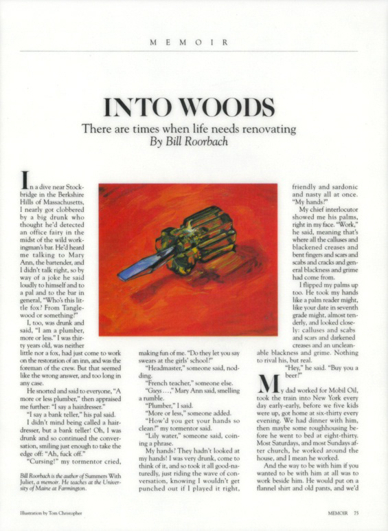 Harper's magazine article Into the woods