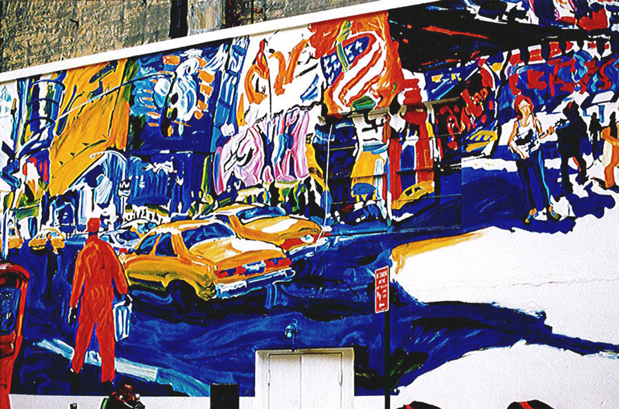 Roseland Mural by Tom Christopher as seen on the David Letterman Show