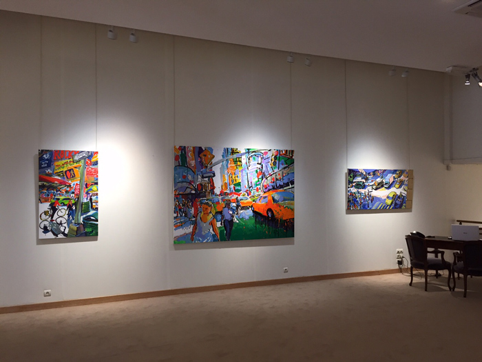 Tom Christopher’s paintings at Galerie Tamenaga, Paris 2015