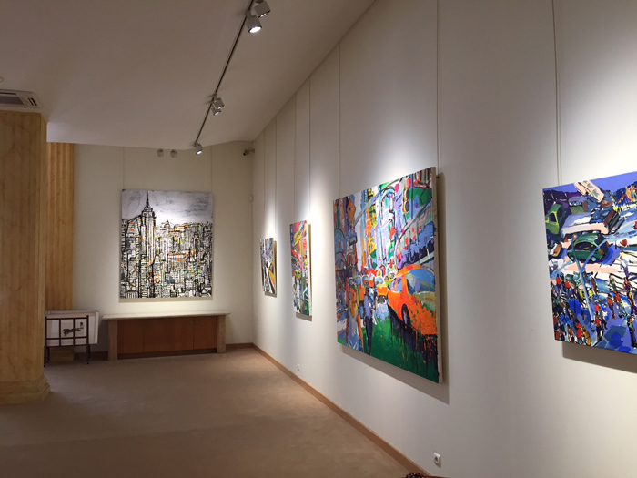 Tom Chritopher paintings Galerie Tamenaga, Paris 2015