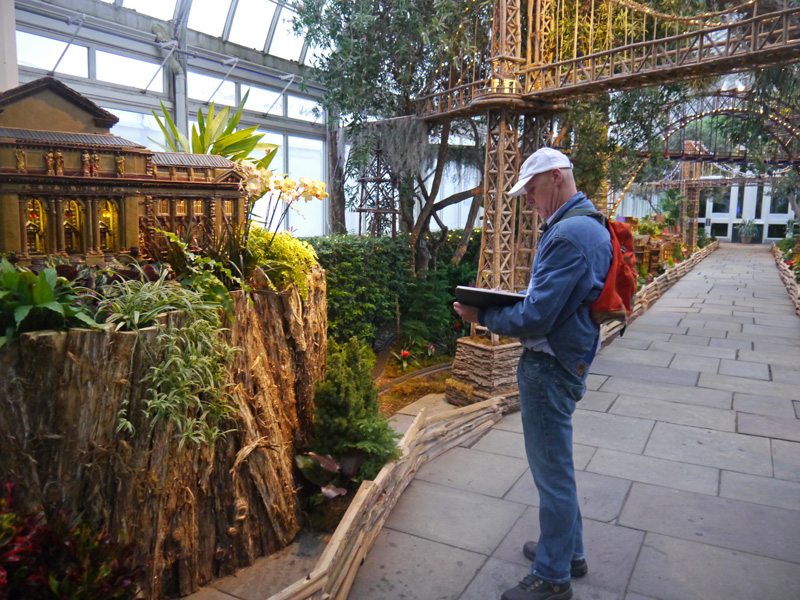 Tom Sketching in the NYBG