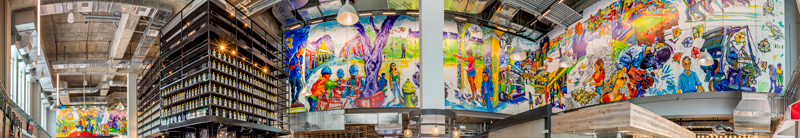 Panoramic shot Murals