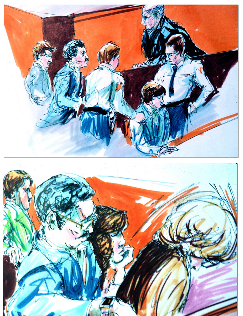 Tom Christopher Reportage drawings